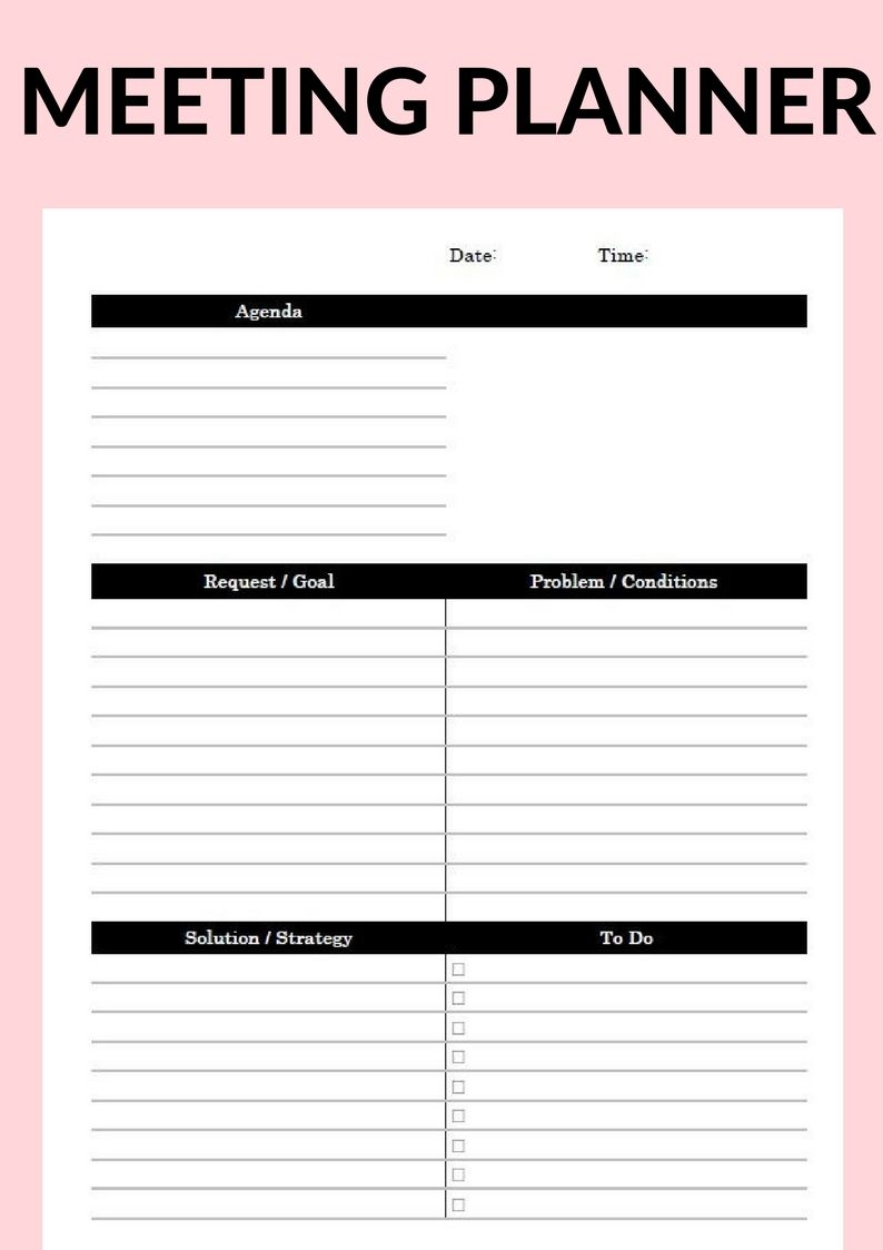 Pages agenda template meeting samples photo business minutes